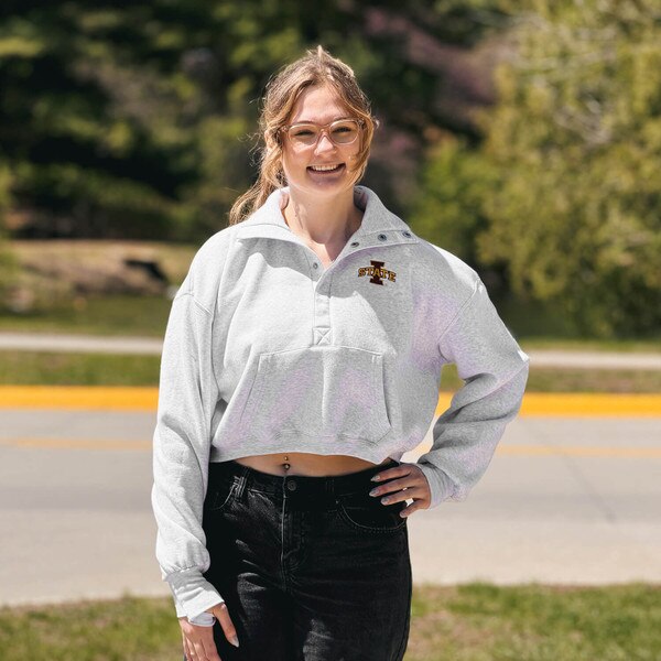 ZooZatz Women's I-State Ash Pullover